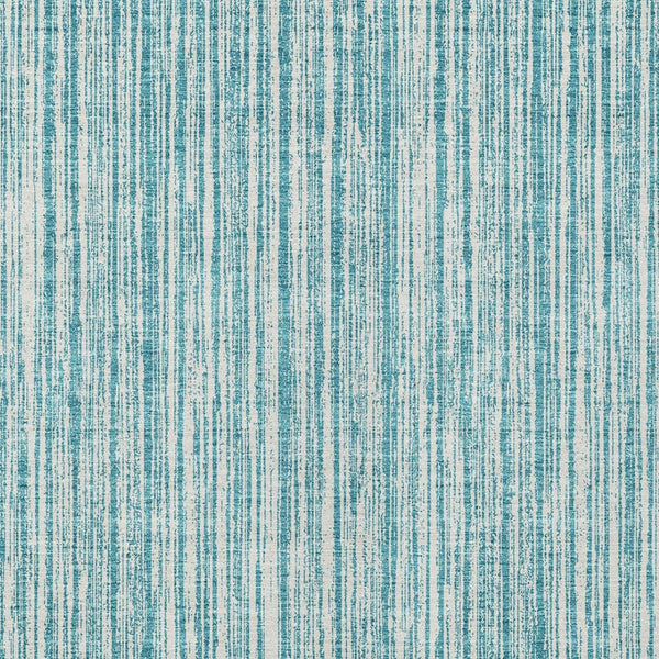 HomeRoots 5' Stylish Teal Blue and Ivory Striped Washable Rug for Indoor and Outdoor Spaces, Durable Design 10' X 14' 585531