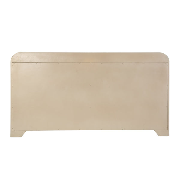 Butler Specialty Butler Cora 60.5 In. W Mappa Burl Wood 6 Drawer Dresser – Elegant Storage Solution For Any Space Light Brown Mixed Wood,Mdf,Mappa Burl Veneer 5855444-butler