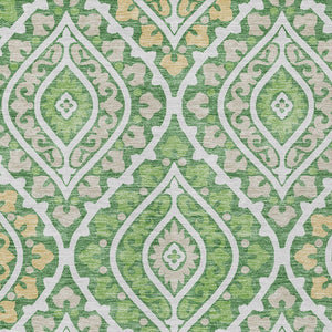 Homeroots 3' Beige Taupe Floral Washable Area Rug - Stylish Indoor Outdoor Design For Versatile Spaces 3' X 5' Polyester 585556