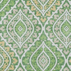 Homeroots 3' Beige Taupe Floral Washable Area Rug - Stylish Indoor Outdoor Design For Versatile Spaces 8' X 10' Polyester 585559