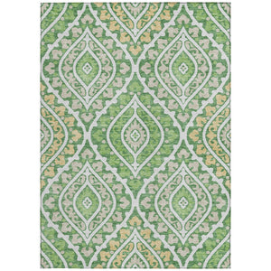 Homeroots 3' Beige Taupe Floral Washable Area Rug - Stylish Indoor Outdoor Design For Versatile Spaces 10' X 14' Polyester 585561