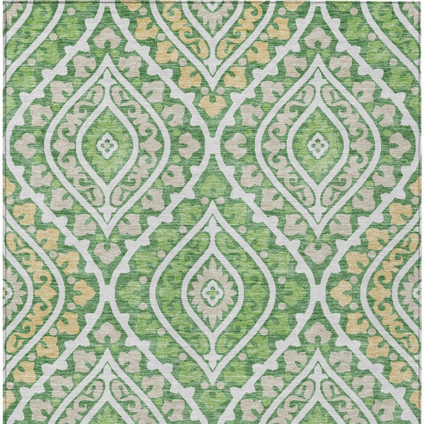 Homeroots 3' Beige Taupe Floral Washable Area Rug - Stylish Indoor Outdoor Design For Versatile Spaces 10' X 14' Polyester 585561
