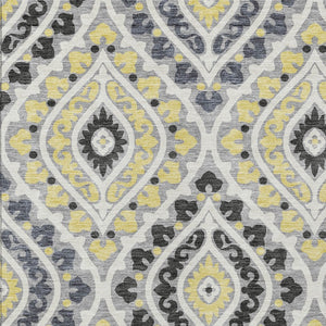 Homeroots 3' Beige Taupe Floral Washable Area Rug - Stylish Indoor Outdoor Design For Versatile Spaces 5' X 8' Polyester 585563