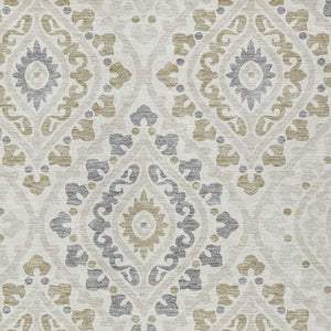 Homeroots 3' Beige Taupe Floral Washable Area Rug - Stylish Indoor Outdoor Design For Versatile Spaces 8' X 10' Polyester 585571