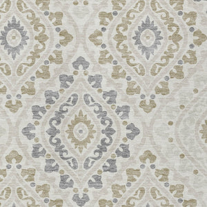 Homeroots 3' Beige Taupe Floral Washable Area Rug - Stylish Indoor Outdoor Design For Versatile Spaces 9' X 12' Polyester 585572