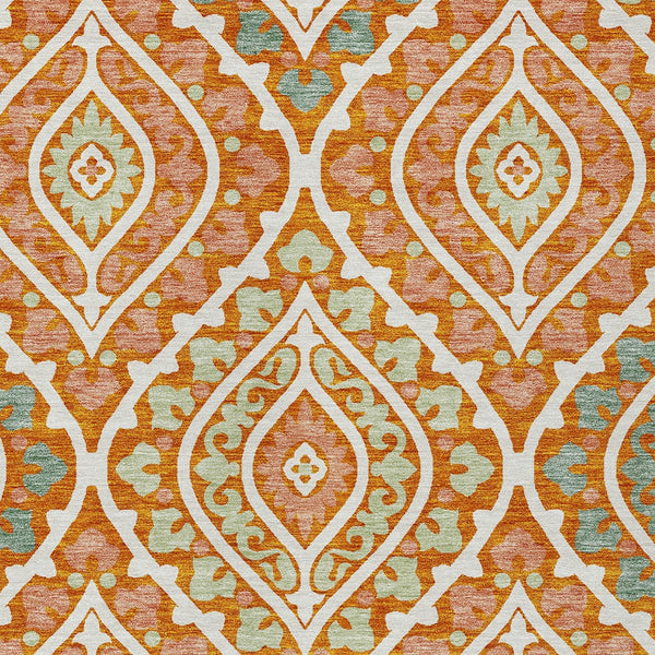 Homeroots 3' Beige Taupe Floral Washable Area Rug - Stylish Indoor Outdoor Design For Versatile Spaces 3' X 5' Polyester 585574