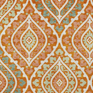 Homeroots 3' Beige Taupe Floral Washable Area Rug - Stylish Indoor Outdoor Design For Versatile Spaces 8' X 10' Polyester 585577