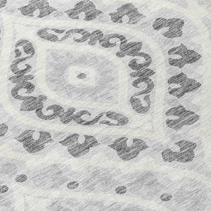 Homeroots 3' Beige Taupe Floral Washable Area Rug - Stylish Indoor Outdoor Design For Versatile Spaces 8' Round Polyester 585588