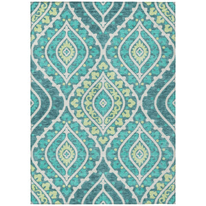 Homeroots 3' Beige Taupe Floral Washable Area Rug - Stylish Indoor Outdoor Design For Versatile Spaces 3' X 5' Polyester 585592