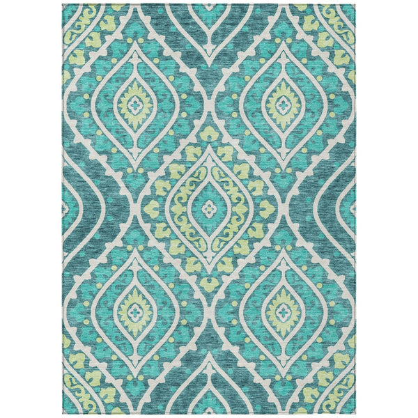 Homeroots 3' Beige Taupe Floral Washable Area Rug - Stylish Indoor Outdoor Design For Versatile Spaces 3' X 5' Polyester 585592