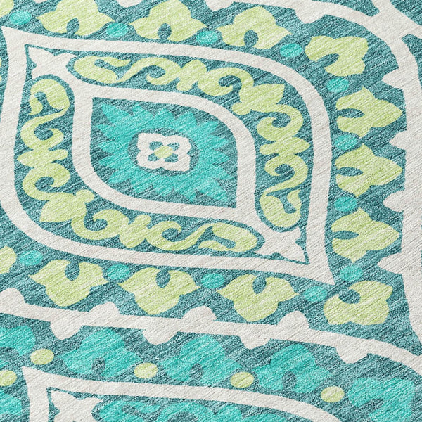 Homeroots 3' Beige Taupe Floral Washable Area Rug - Stylish Indoor Outdoor Design For Versatile Spaces 8' X 10' Polyester 585595