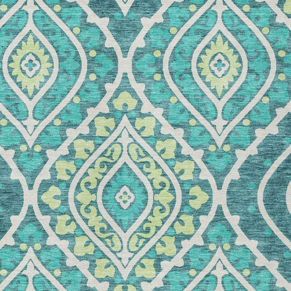 Homeroots 3' Beige Taupe Floral Washable Area Rug - Stylish Indoor Outdoor Design For Versatile Spaces 9' X 12' Polyester 585596