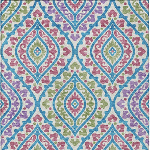 Homeroots 3' Beige Taupe Floral Washable Area Rug - Stylish Indoor Outdoor Design For Versatile Spaces 5' X 8' Polyester 585599