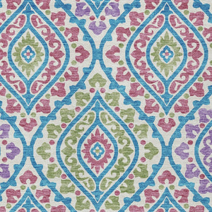 Homeroots 3' Beige Taupe Floral Washable Area Rug - Stylish Indoor Outdoor Design For Versatile Spaces 5' X 8' Polyester 585599