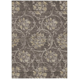 HomeRoots 5' Timeless Floral Washable Area Rug for Indoor & Outdoor Use - Durable, Stain-Resistant, Versatile Design 5' X 8' 585617
