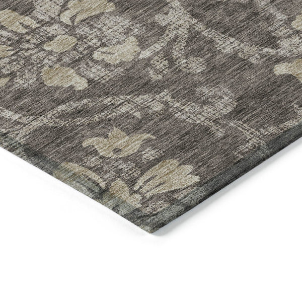 HomeRoots 5' Timeless Floral Washable Area Rug for Indoor & Outdoor Use - Durable, Stain-Resistant, Versatile Design 8' X 10' 585619