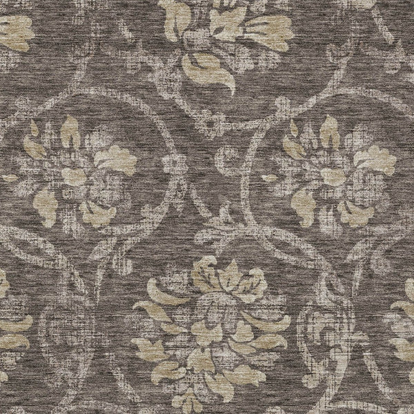 HomeRoots 5' Timeless Floral Washable Area Rug for Indoor & Outdoor Use - Durable, Stain-Resistant, Versatile Design 8' X 10' 585619