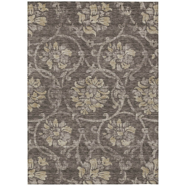 HomeRoots 9' Floral Indoor Outdoor Area Rug - Durable, Washable, and Stylish for Living Spaces and Patios 9' X 12' 585620