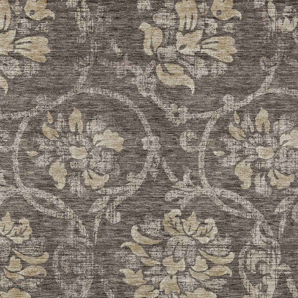 HomeRoots 5' Timeless Floral Washable Area Rug for Indoor & Outdoor Use - Durable, Stain-Resistant, Versatile Design 10' X 14' 585621