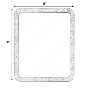 Butler Specialty Butler Cora Rectangular Mappa Burl Wall Mirror – Elegant Tan Accent For Home & Commercial Spaces Tan Mixed Wood,Mdf,Mirrored Glass,Mappa Burl Veneer 5856444-butler
