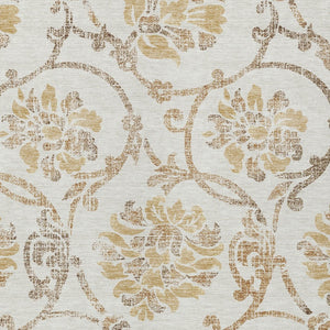 HomeRoots 9' Elegant Floral Washable Area Rug for Indoor & Outdoor Use - Durable, Stylish, and Easy Care 9' X 12' 585644