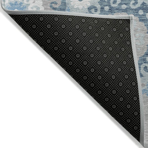 Homeroots 3' Beige Taupe And Brown Floral Medallion Rug - Washable Indoor Outdoor Area For Versatile Spaces 8' X 10' Polyester 585727