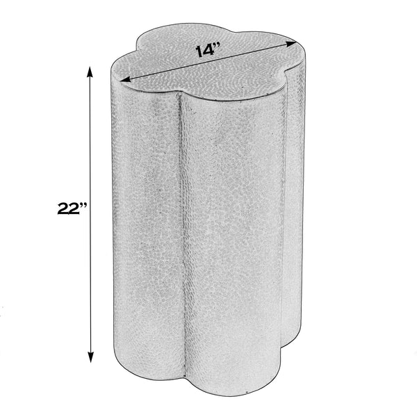 Butler Specialty Colmar Artistic Clover Shaped Accent Table - Stylish Metal Design For Modern Home Decor & Functionality Natural Aluminum 5857312-butler