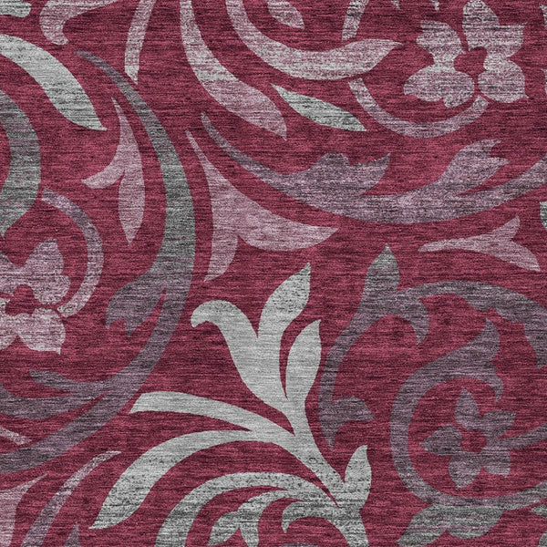 Homeroots 3' Beige Taupe And Copper Floral Area Rug - Durable, Washable Design For Indoor And Outdoor Spaces 3' X 5' Polyester 585778