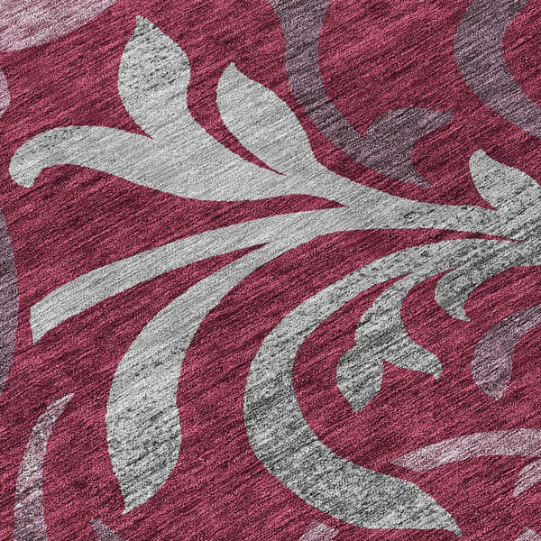 Homeroots 3' Beige Taupe And Copper Floral Area Rug - Durable, Washable Design For Indoor And Outdoor Spaces 5' X 8' Polyester 585779