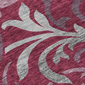 Homeroots 3' Beige Taupe And Copper Floral Area Rug - Durable, Washable Design For Indoor And Outdoor Spaces 8' Round Polyester 585780