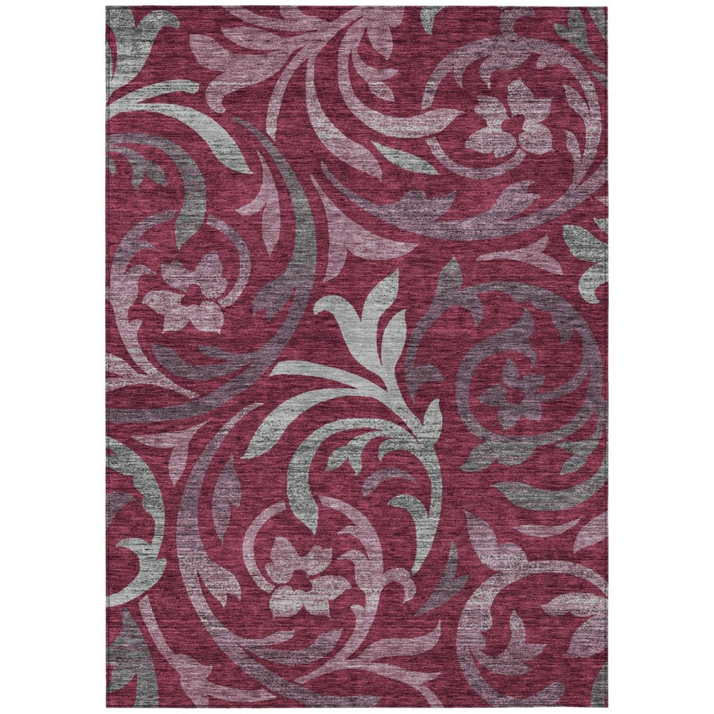 HomeRoots 9' Timeless Floral Area Rug - Durable, Washable Design for Indoor & Outdoor Living Spaces 9' X 12' 585782