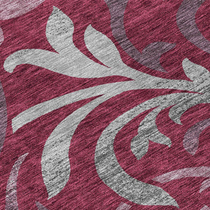 Homeroots 3' Beige Taupe And Copper Floral Area Rug - Durable, Washable Design For Indoor And Outdoor Spaces 9' X 12' Polyester 585782