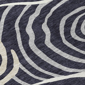 Homeroots 3' Beige Taupe And Green Abstract Washable Area Rug For Indoor And Outdoor High-traffic Spaces 8' Round Polyester 585834