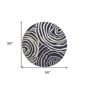 Homeroots 3' Beige Taupe And Green Abstract Washable Area Rug For Indoor And Outdoor High-traffic Spaces 8' Round Polyester 585834