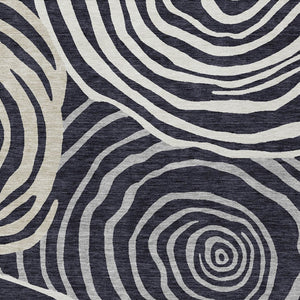 Homeroots 3' Beige Taupe And Green Abstract Washable Area Rug For Indoor And Outdoor High-traffic Spaces 9' X 12' Polyester 585836