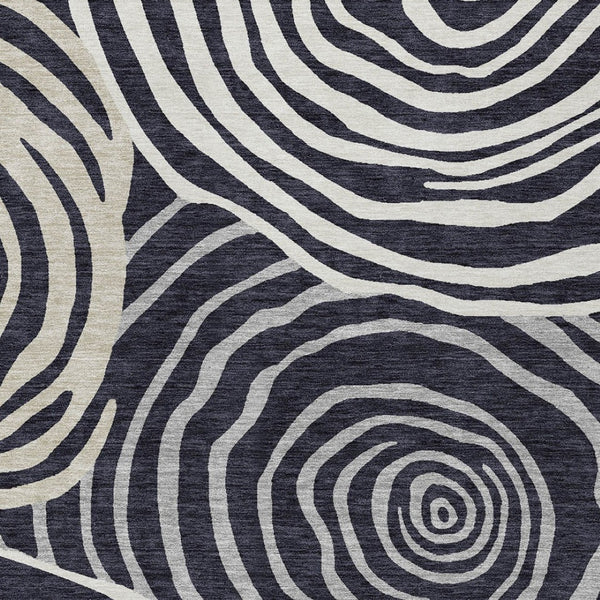 Homeroots 3' Beige Taupe And Green Abstract Washable Area Rug For Indoor And Outdoor High-traffic Spaces 9' X 12' Polyester 585836