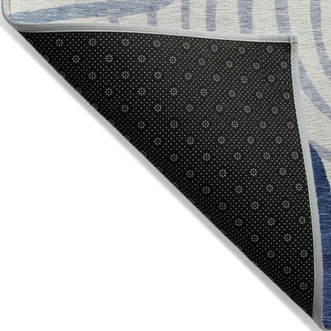 Homeroots 3' Beige Taupe And Green Abstract Washable Area Rug For Indoor And Outdoor High-traffic Spaces 3' X 5' Polyester 585838