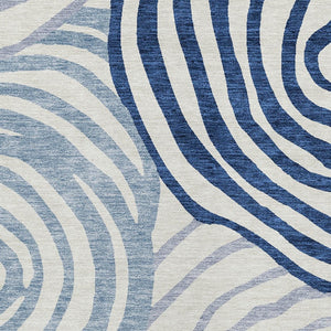 Homeroots 3' Beige Taupe And Green Abstract Washable Area Rug For Indoor And Outdoor High-traffic Spaces 5' X 8' Polyester 585839