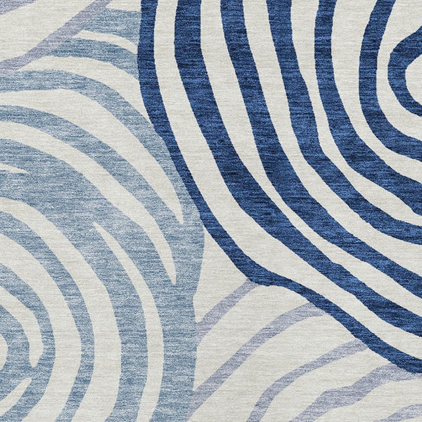 Homeroots 3' Beige Taupe And Green Abstract Washable Area Rug For Indoor And Outdoor High-traffic Spaces 5' X 8' Polyester 585839