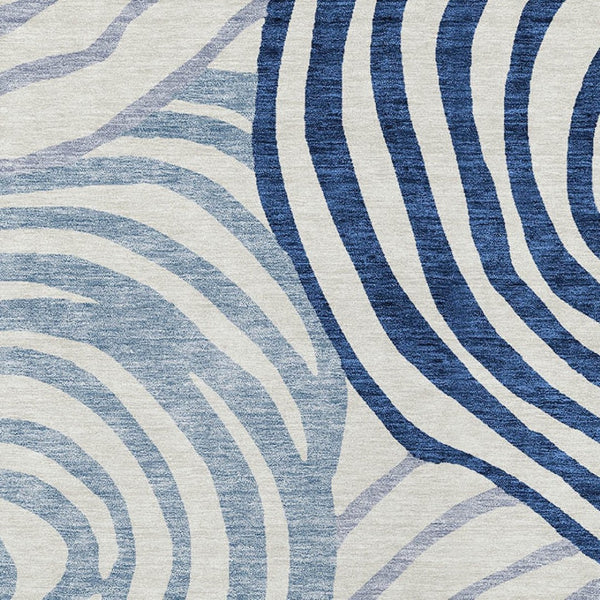 Homeroots 3' Beige Taupe And Green Abstract Washable Area Rug For Indoor And Outdoor High-traffic Spaces 8' X 10' Polyester 585841