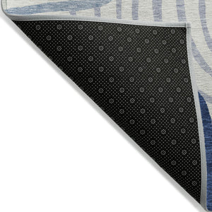 Homeroots 3' Beige Taupe And Green Abstract Washable Area Rug For Indoor And Outdoor High-traffic Spaces 9' X 12' Polyester 585842