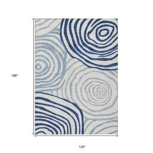 Homeroots 3' Beige Taupe And Green Abstract Washable Area Rug For Indoor And Outdoor High-traffic Spaces 10' X 14' Polyester 585843