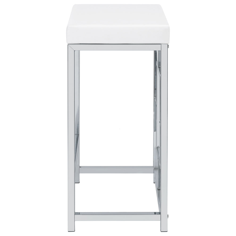 English Elm Laguna 4-Piece Counter Height Dining Set With Nesting Table & Backless Stools For Modern Spaces B062P354060