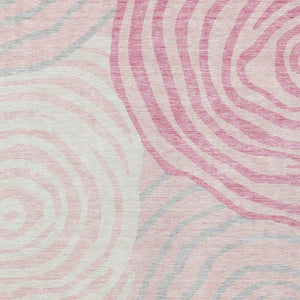 Homeroots 3' Beige Taupe And Green Abstract Washable Area Rug For Indoor And Outdoor High-traffic Spaces 5' X 8' Polyester 585881