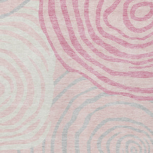 Homeroots 3' Beige Taupe And Green Abstract Washable Area Rug For Indoor And Outdoor High-traffic Spaces 9' X 12' Polyester 585884