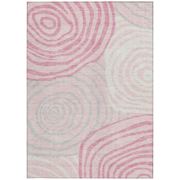 Homeroots 3' Beige Taupe And Green Abstract Washable Area Rug For Indoor And Outdoor High-traffic Spaces 10' X 14' Polyester 585885