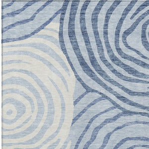 Homeroots 3' Beige Taupe And Green Abstract Washable Area Rug For Indoor And Outdoor High-traffic Spaces 5' X 8' Polyester 585887