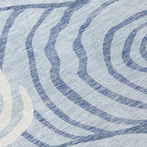 Homeroots 3' Beige Taupe And Green Abstract Washable Area Rug For Indoor And Outdoor High-traffic Spaces 8' Round Polyester 585888