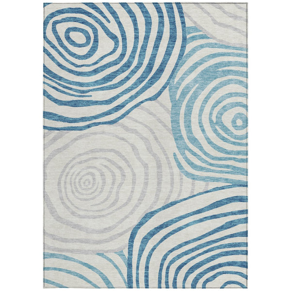 Homeroots 3' Beige Taupe And Green Abstract Washable Area Rug For Indoor And Outdoor High-traffic Spaces 3' X 5' Polyester 585892