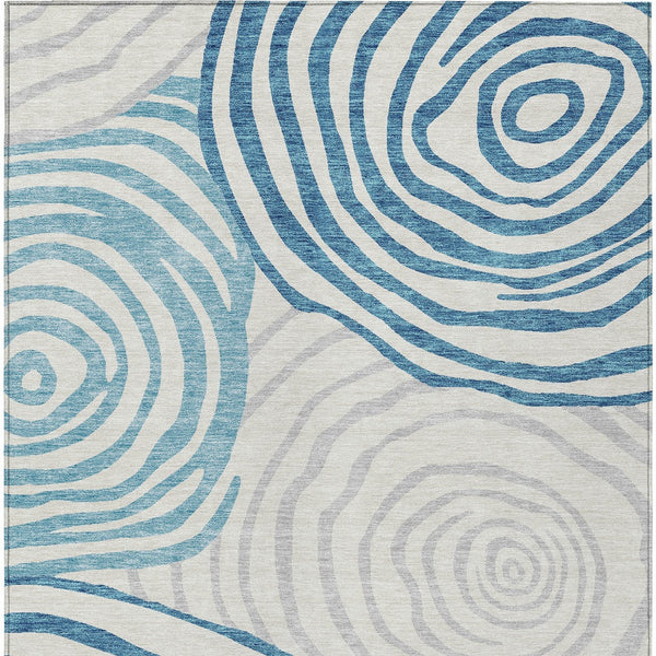 Homeroots 3' Beige Taupe And Green Abstract Washable Area Rug For Indoor And Outdoor High-traffic Spaces 3' X 5' Polyester 585892